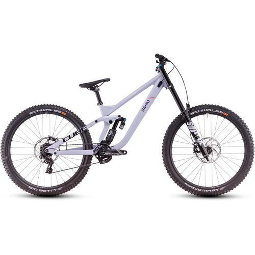 2025 Cube Two15 Race 27.5 Full Suspension Mountain Bike in Purple