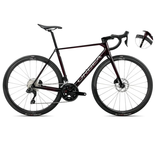 2025 Orbea Orca M35I Carbon Road Bike In Red And Titanium