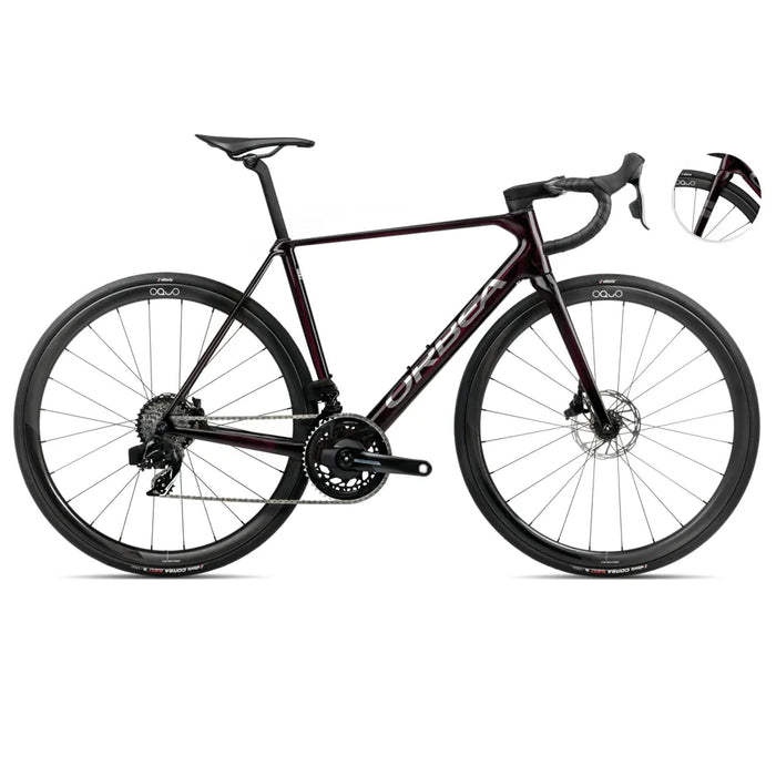 2025 Orbea Orca M21Eteam Pwr Carbon Road Bike In Red And Titanium