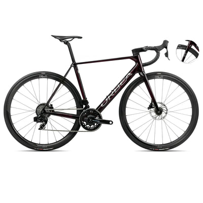 2025 Orbea Orca M21Eteam Pwr Carbon Road Bike In Red And Titanium