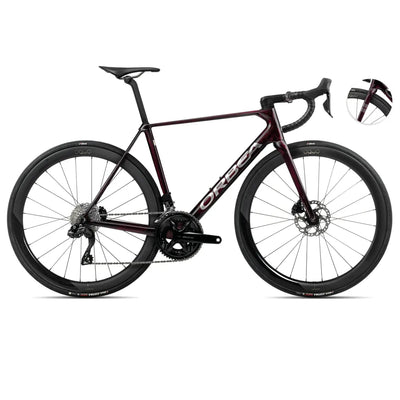 2025 Orbea Orca M30Iltd Pwr Carbon Road Bike In Wine Red And Titanium
