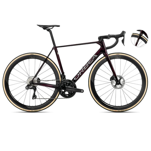 2025 Orbea Orca M20Iltd Carbon Road Bike In Wine Red And Titanium