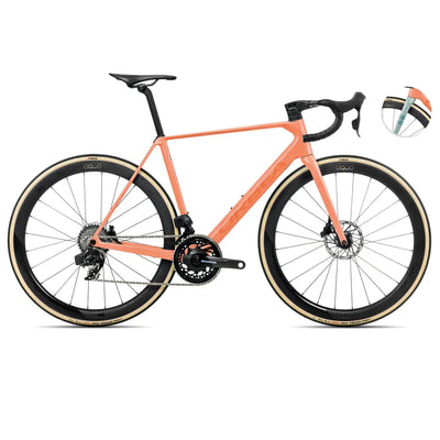 2025 Orbea Orca M21Eltd Pwr Carbon Road Bike In Orange And Blue