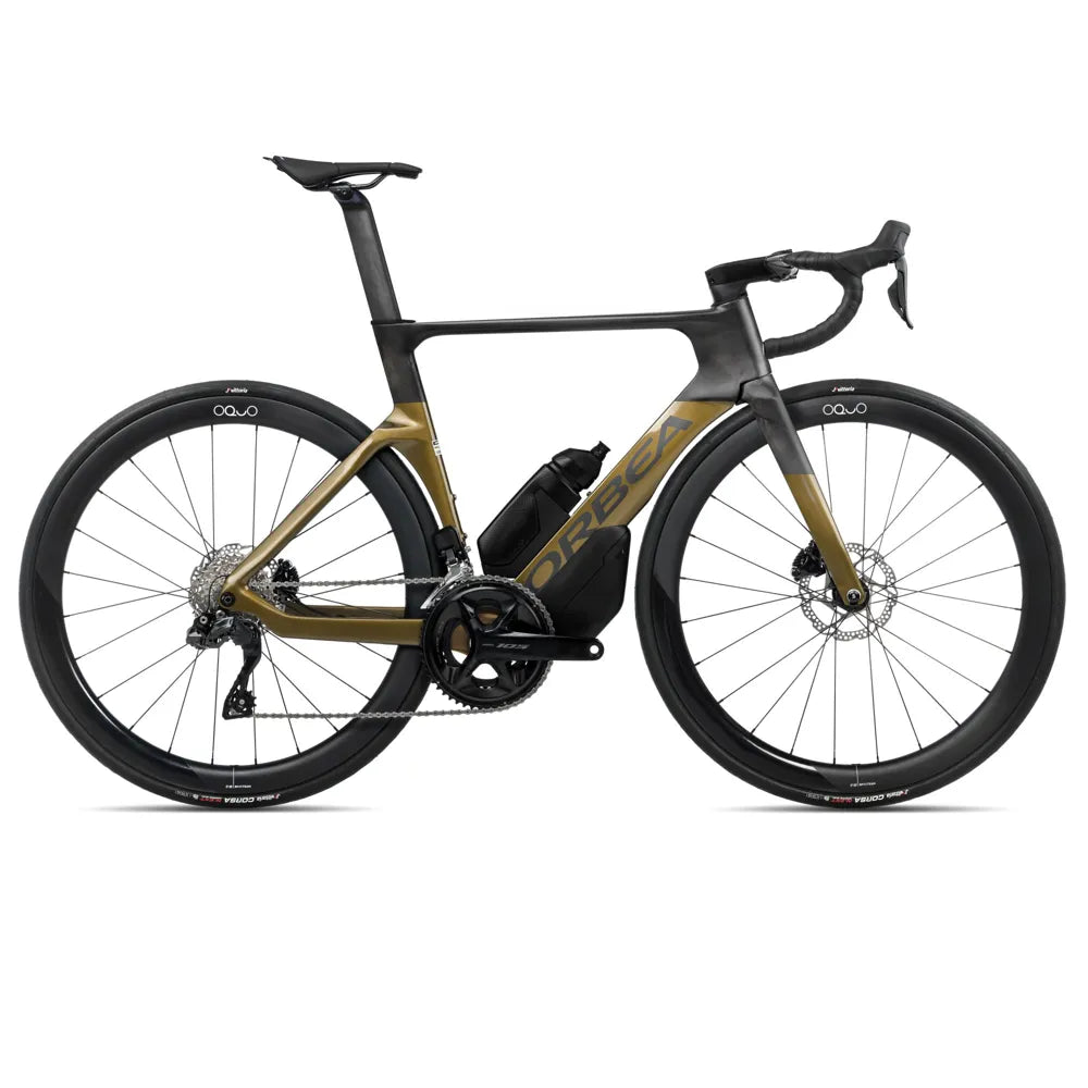 2025 Orbea Orca Aero M35Iltd Pwr Carbon Road Bike In Olive And Carbon