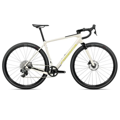 2025 Orbea Terra M31Eteam 1X Carbon Road Bike In White And Lime