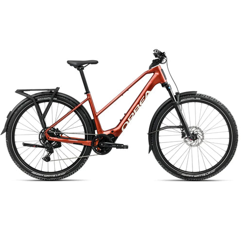 2025 Orbea Kemen Adv 30 Mid Electric Bike In Red And White