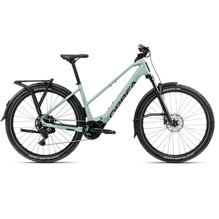 2025 Orbea Kemen Adv 30 Mid Electric Bike In Blue And Brugundy