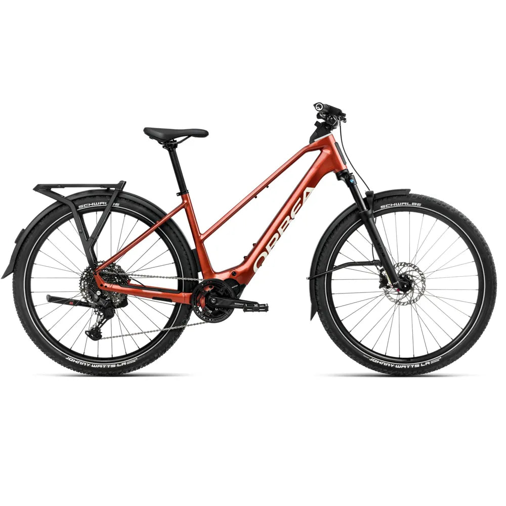 2025 Orbea Kemen Adv 20 Mid Electric Bike In Red And White