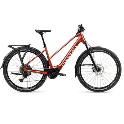2025 Orbea Kemen Adv 10 Mid Electric Bike In Red And White