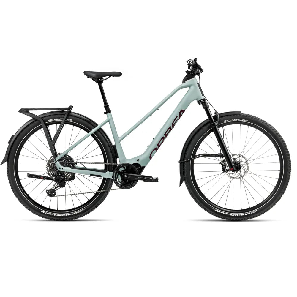 2025 Orbea Kemen Adv 10 Mid Electric Bike In Blue And Brugundy
