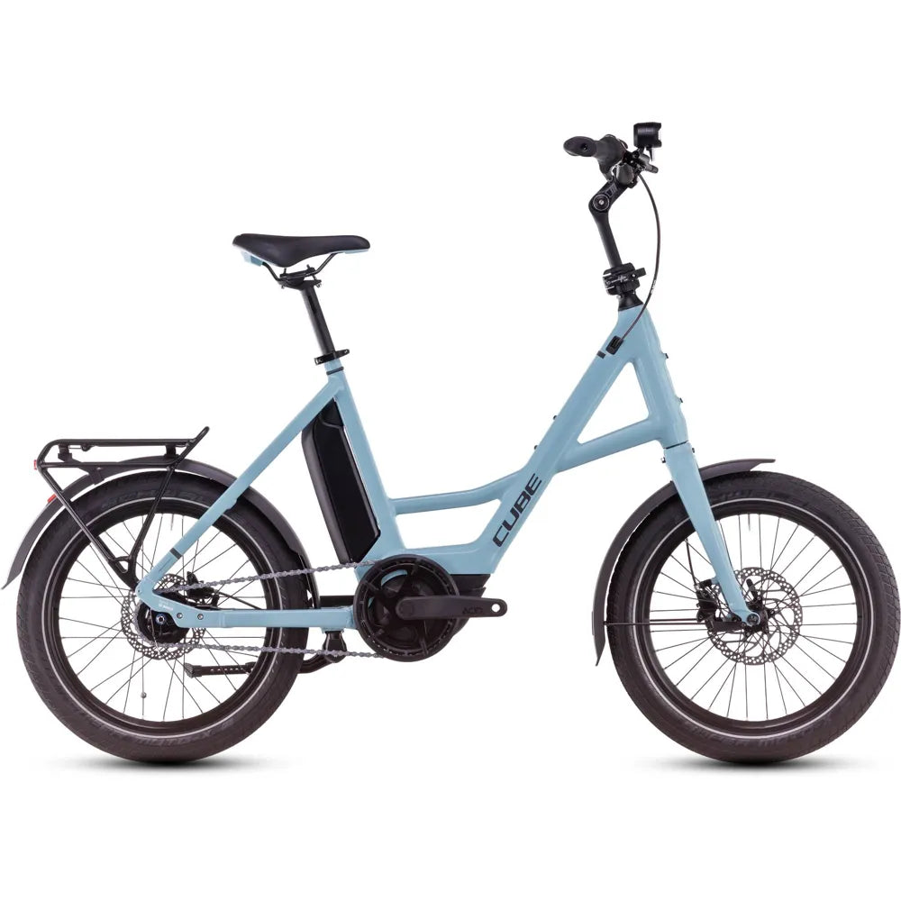 2025 Cube Compact Hybrid Comfort 500 Electric Bike in Blue