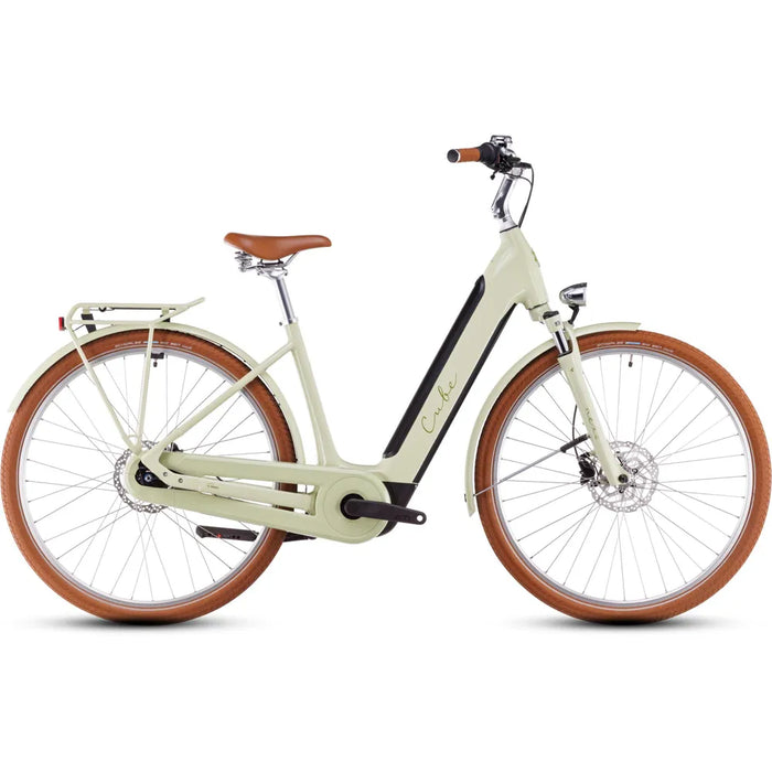 2025 Cube Ella Hybrid 500 Easy Entry Electric Bike in Green