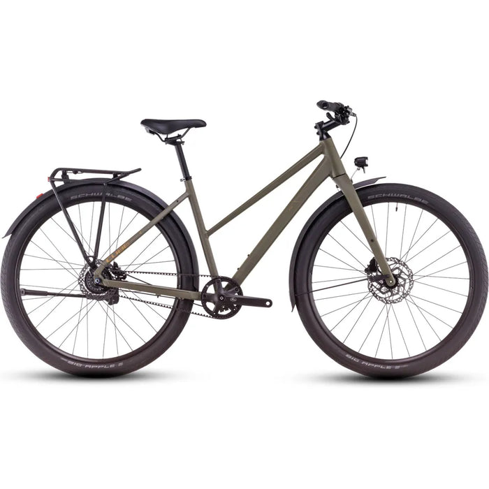 2025 Cube Hyde Pro Fe Trapeze Frame Hybrid Bike in Brown
