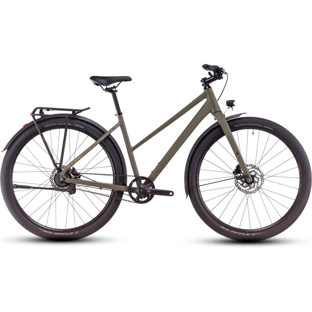 2025 Cube Hyde Pro Fe Trapeze Frame Hybrid Bike in Brown