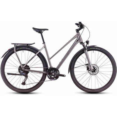 2025 Cube Kathmandu Exc Trapeze Frame Hybrid Bike in Grey