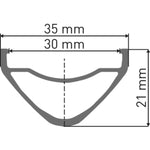 F 1900 wheel, 30 mm rim, 110 x 15 mm BOOST axle, 27.5 inch front