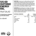 Science In Sport GO Energy Gel multiPack - box of 6 gels - fruit salad