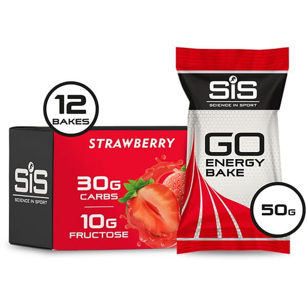 Science In Sport GO Energy Bake - box of 12 bars - strawberry