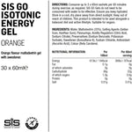 Science In Sport GO Isotonic Energy Gel - box of 30 gels - orange