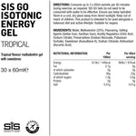Science In Sport GO Isotonic Energy Gel - box of 30 gels - tropical