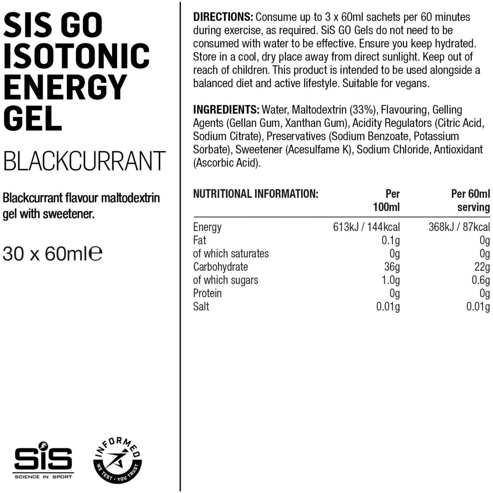 NUTRI SIS Go-Gel Blackcur 60ml Blackcurrant 60 ml