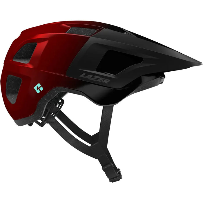 Lazer Finch KinetiCore Youth Mountain Bike Helmet in Red