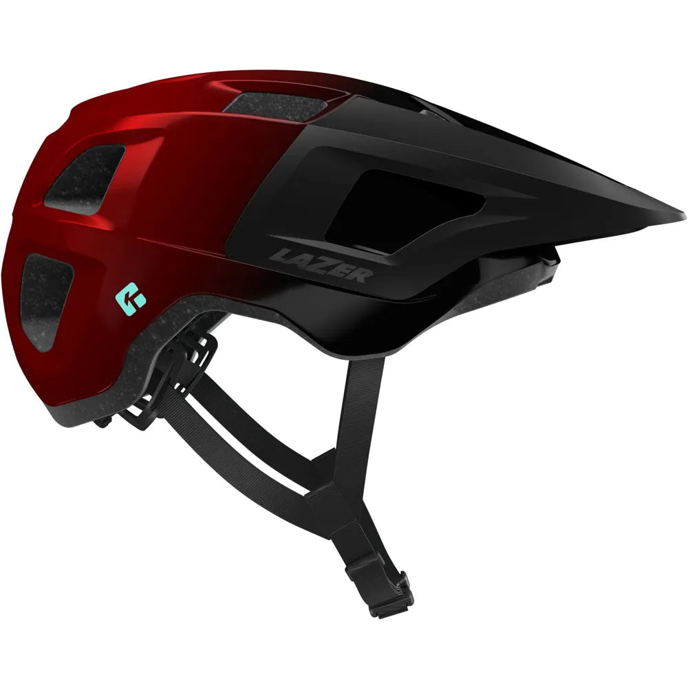 Lazer Finch KinetiCore Youth Mountain Bike Helmet in Red