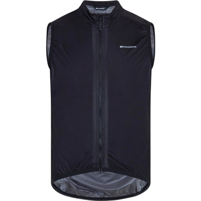 Madison Flux Men's Ultra Packable Waterproof Gilet in Black