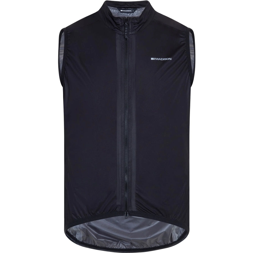 Madison Flux Men's Ultra Packable Waterproof Gilet in Black