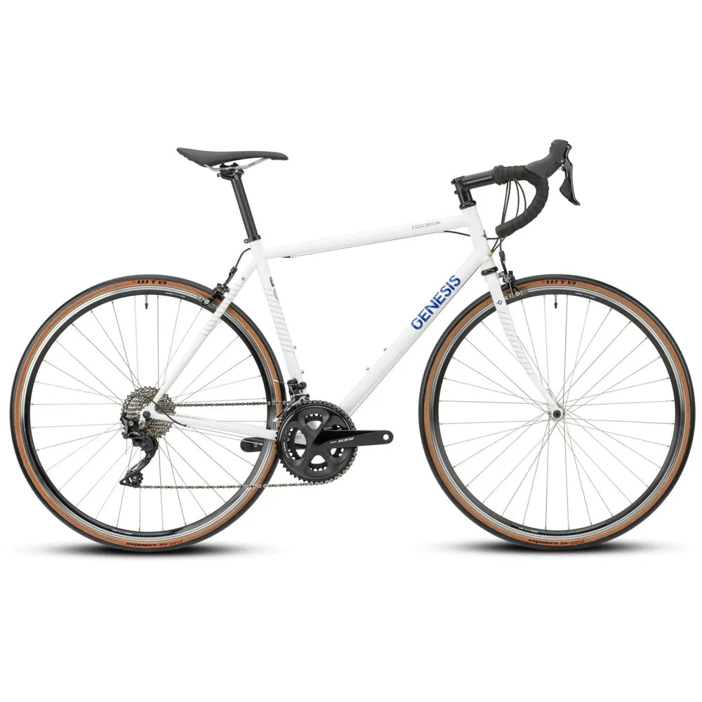 Genesis Equilibrium 105 Steel Rim Brake Road Bike in White