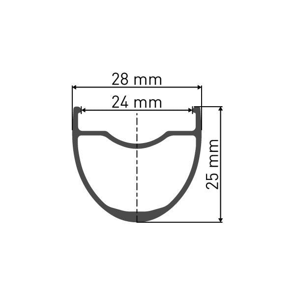 DT Swiss G 540 DB 28 hole Presta-drilled disc brake black - 29" / 700c