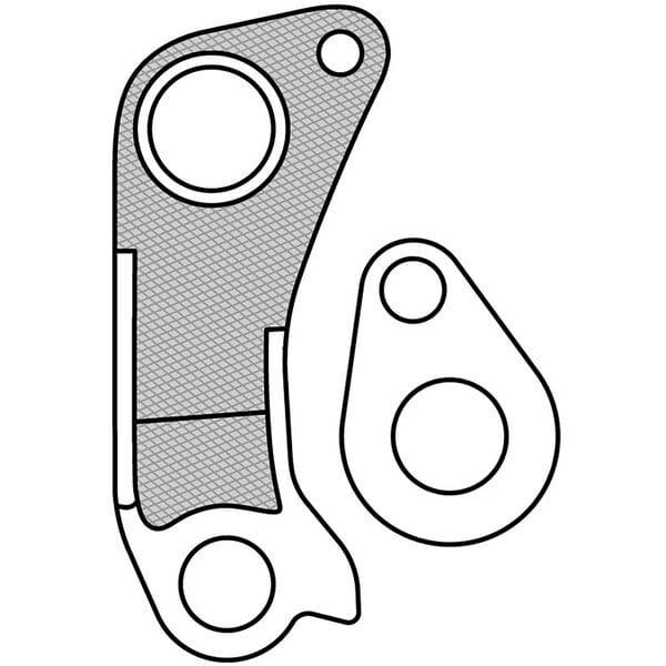M Part Gear Hanger Scott (hanger + axle cap)