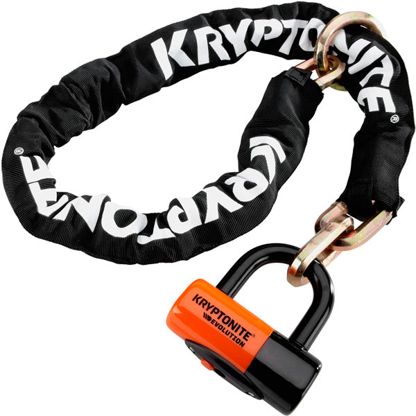 New York Cinch (12 mm / 130 cm) - with Evo Series 4 Disc Lock Sold Secure Gold
