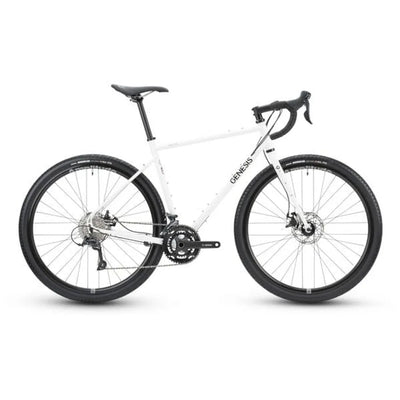 2025 Genesis Croix De Fer 10 Sora Steel Gravel Bike in White