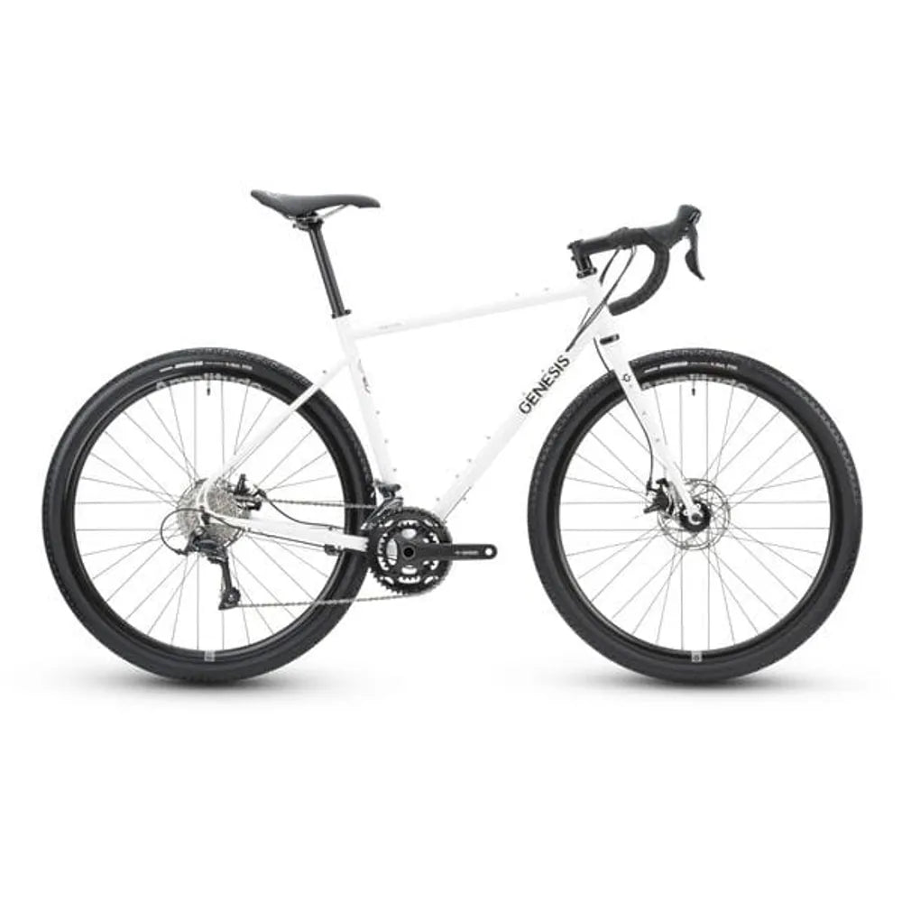 2025 Genesis Croix De Fer 10 Sora Steel Gravel Bike in White