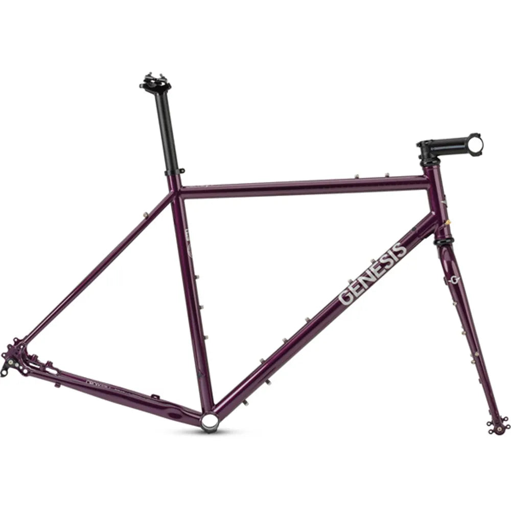 Genesis Croix De Fer 12/12 725 Steel Gravel Bike Frameset in Purple ...