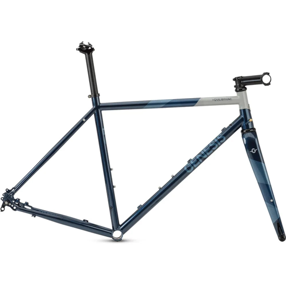 Genesis Equilibrium 725 Disc Steel Road Bike Frameset in Blue