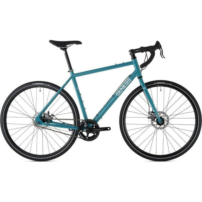 Genesis Flyer Single Speed Gravel Bike in Blue