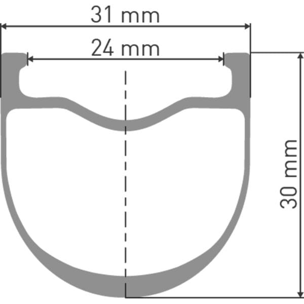 DT Swiss HGC 1400 HYBRID disc brake wheel, 42 x 24 mm rim, 110 x 12 mm axle, 700c front