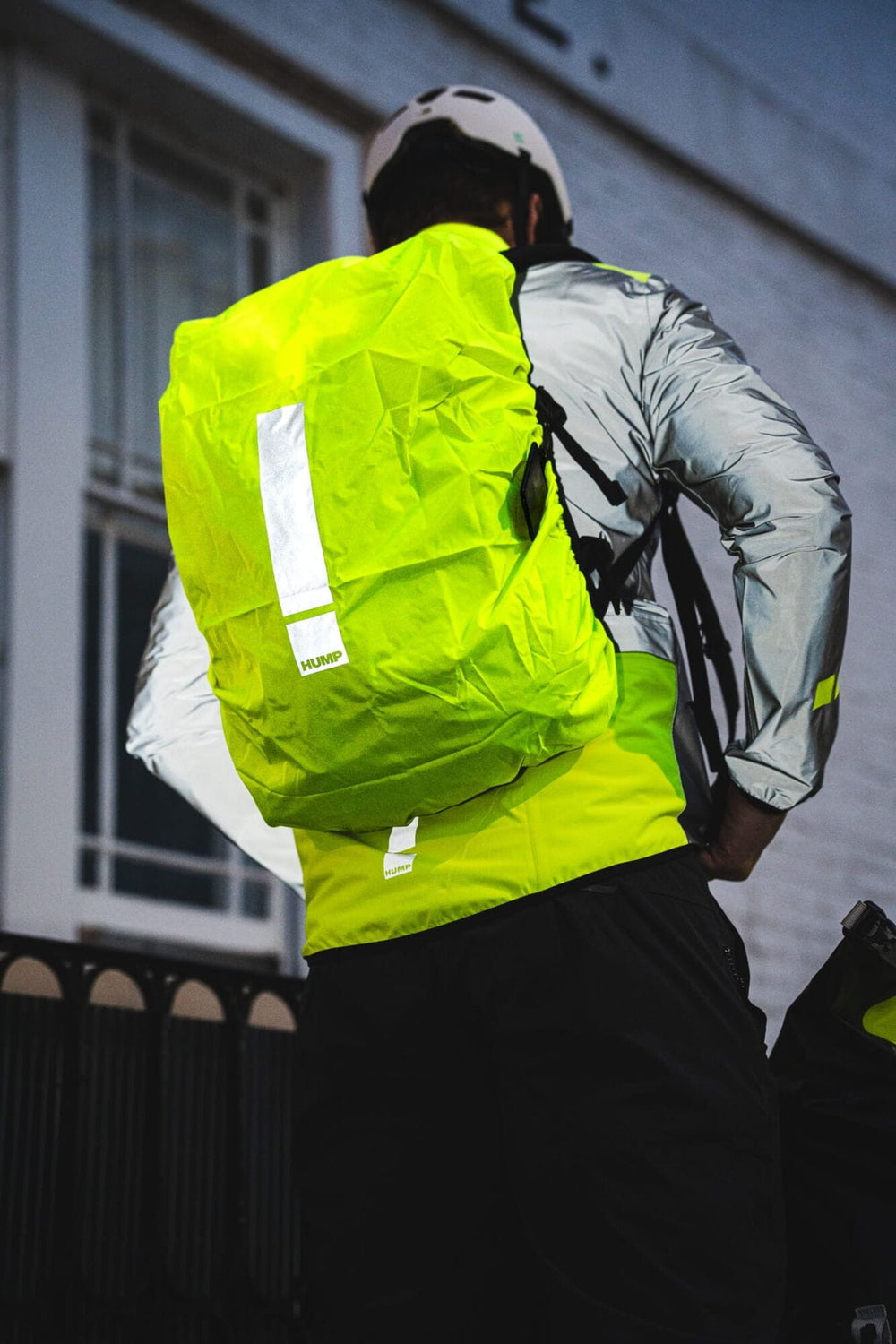 Big Reflective Waterproof Backpack Cover - Hi-Viz Yellow