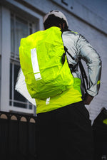 Big Reflective Waterproof Backpack Cover - Hi-Viz Yellow