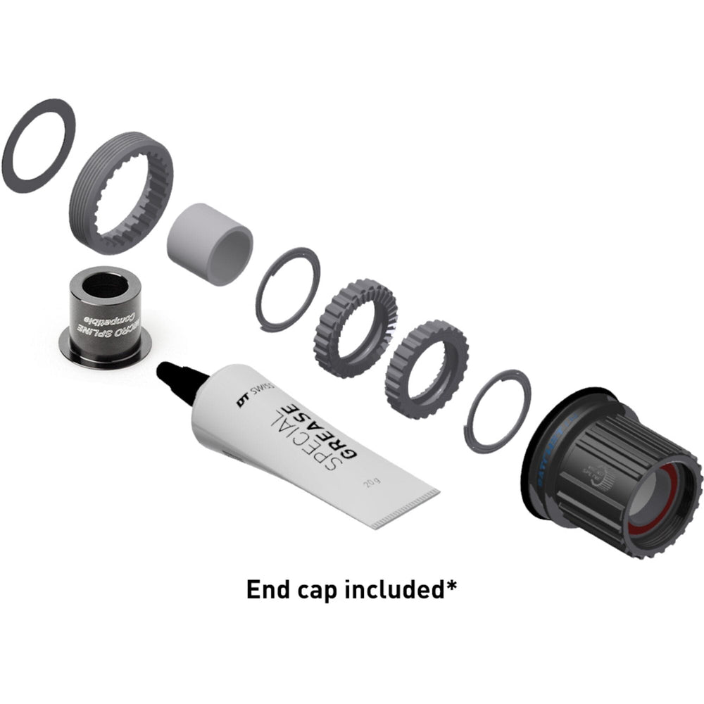 DT Swiss Pawl to Ratchet LN 36 tooth conversion kits - Shimano Micro Spline MTB / Hybrid Steel Grey