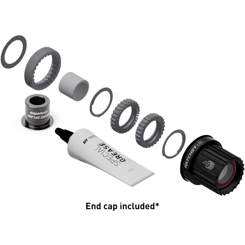 DT Swiss Pawl to Ratchet LN 36 tooth conversion kits - Shimano Micro Spline MTB / Black Alloy