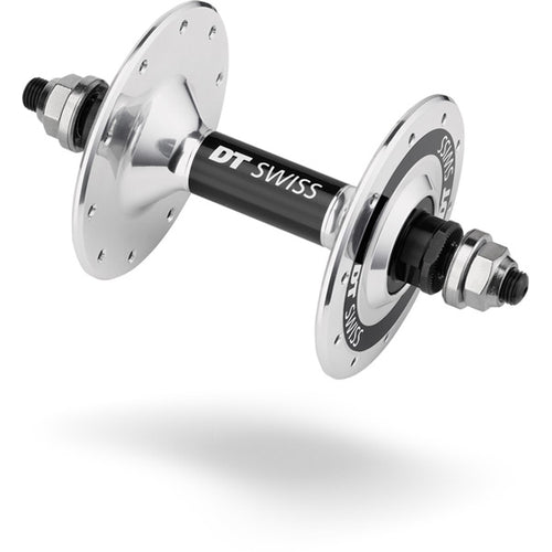 DT Swiss Track front hub, 100 mm bolt on, 20 hole silver