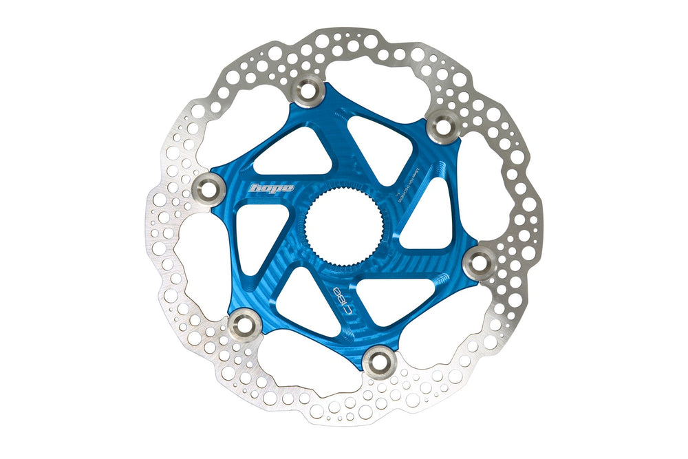 Hope MTB Centrelock - Floating - Blue Disc