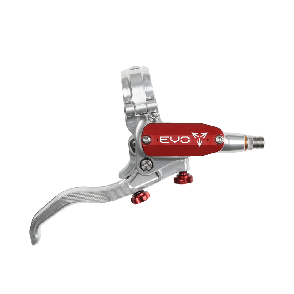 Hope Evo Master Cylinder Complete - Silver/Red