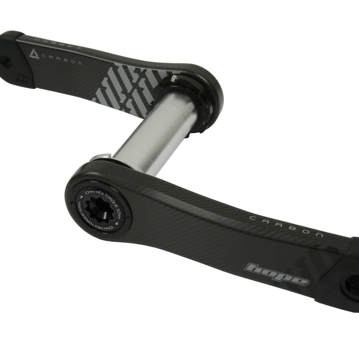 Hope Carbon Crankset 73mm Wide - Black