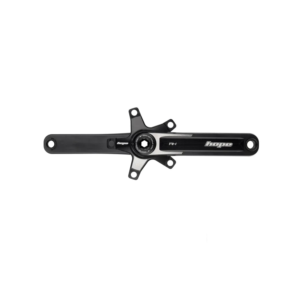 Hope RX Crankset 175mm with 110BCD Spider in Black