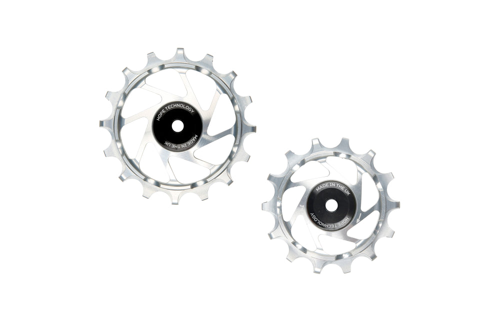 Hope 16/14T Jockey Wheels - Pair - Silver