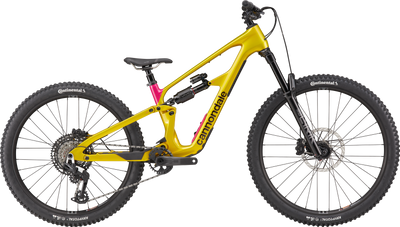 2026 Cannondale Bad Habit 2 Full Suspension Mountain Bike in Phoenix Yellow, side view